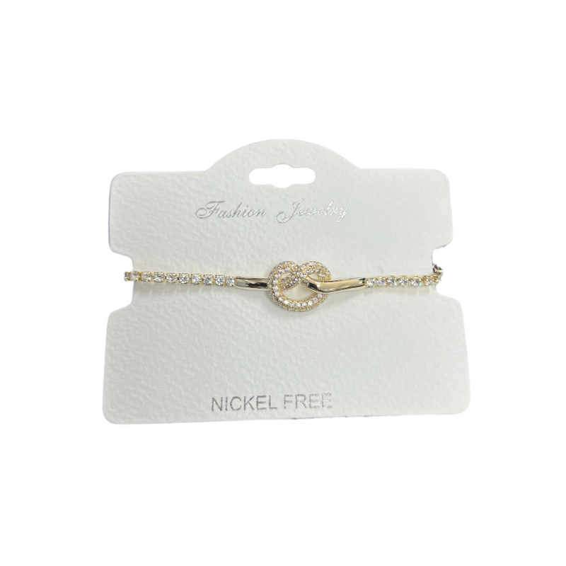 C.Z Crystal adjustable bracelet