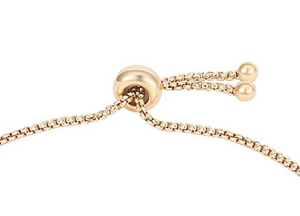 “Spin” C.Z Crystal Adjustable Chain Bracelet