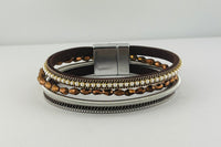 Narrow magnetic bracelets