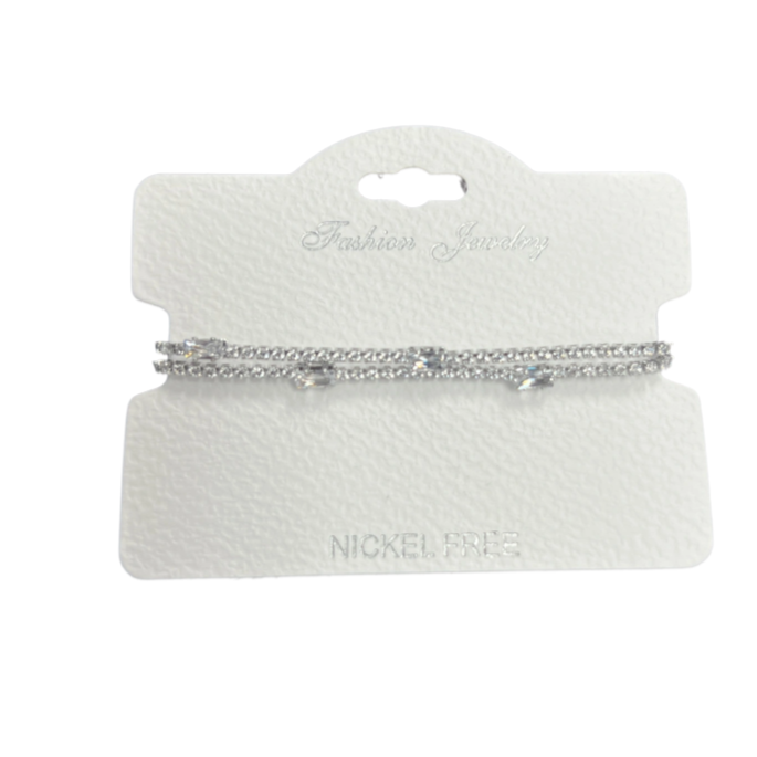 C.Z Crystal adjustable bracelet