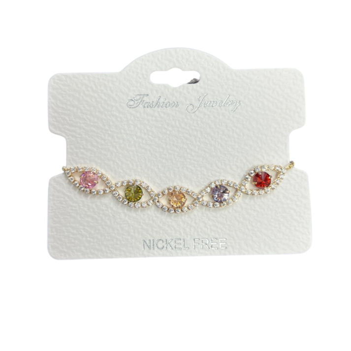 C.Z Crystal adjustable bracelet