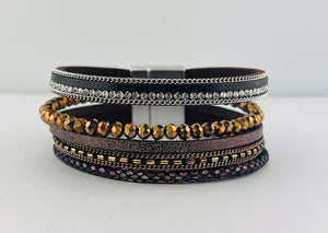 leather magnetic bracelet