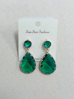 Crystal Teardrop fashion earring