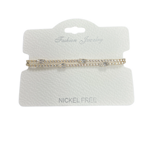 C.Z Crystal adjustable bracelet