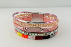 Wide magnetic bracelet