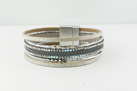 Narrow magnetic bracelet