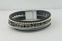 Narrow magnetic bracelets