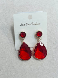 Crystal Teardrop fashion earring