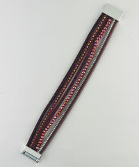 leather magnetic bracelet