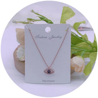 Evil Eye C.Z Crystal Necklace