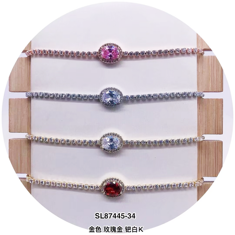 C.Z Crystal Adjustable bracelet