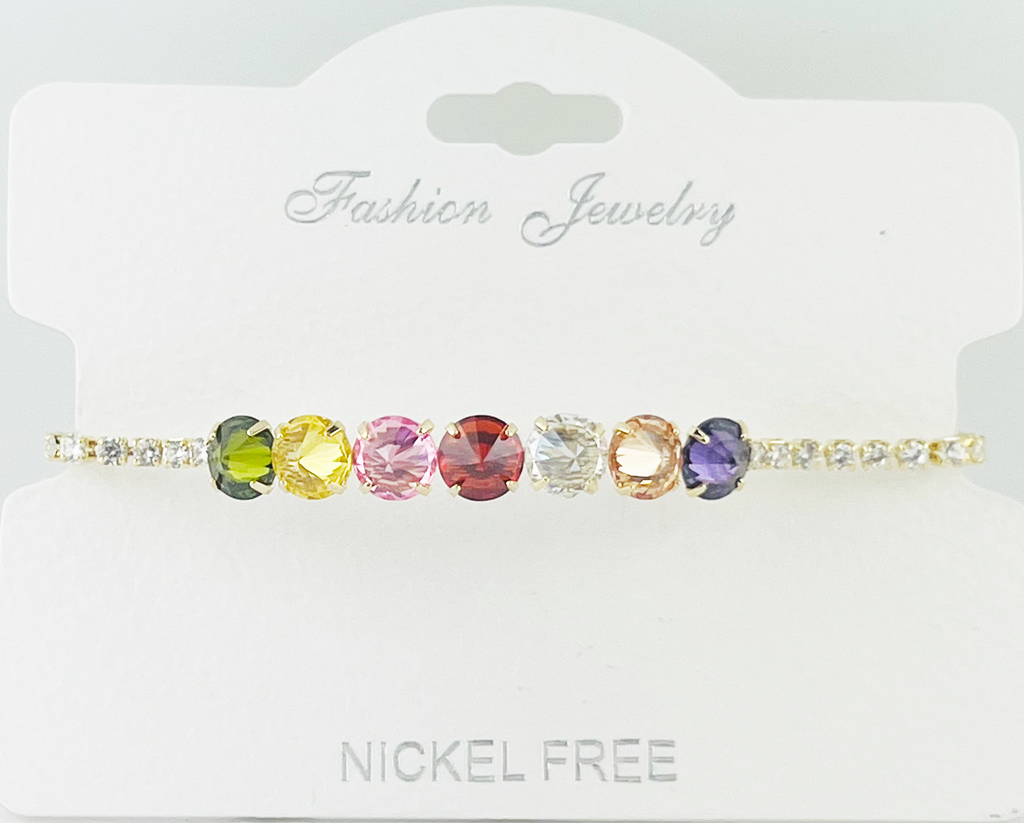 C.Z Crystal adjustable bracelet