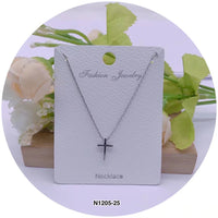 Cross C.Z Crystal Necklace