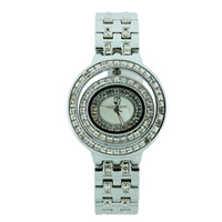OSTRICH KING FULL STONES LADY LINK WATCH