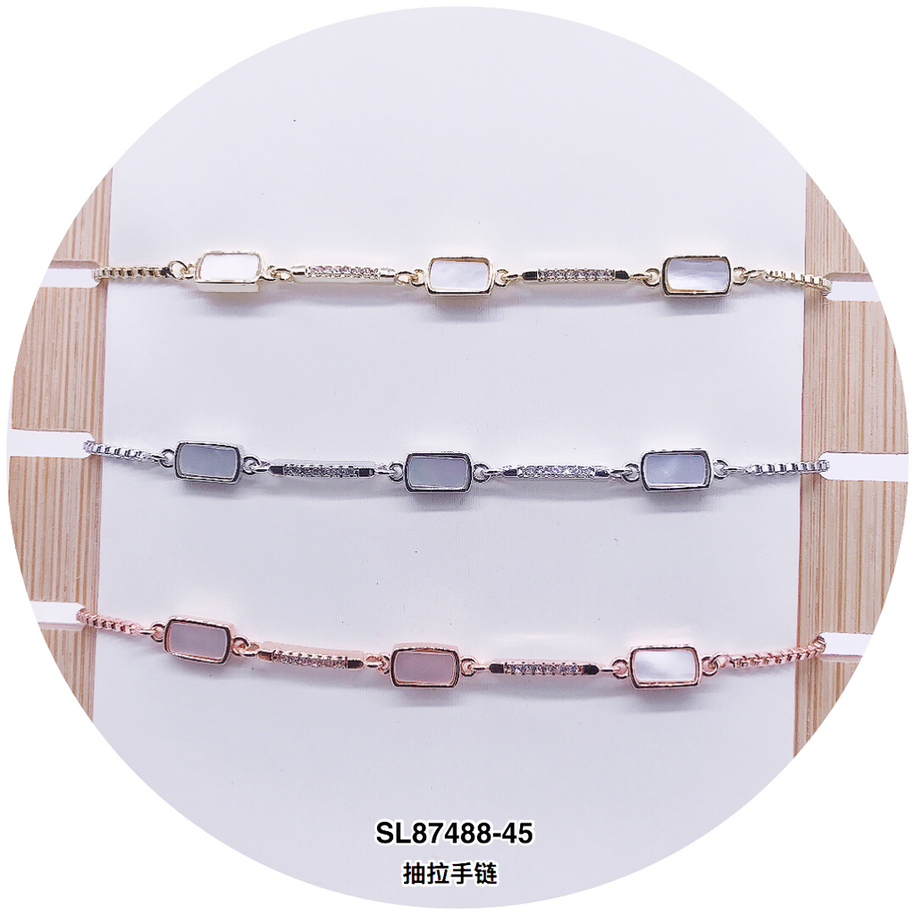 C.Z Crystal Adjustable Bracelet