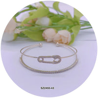 C.Z Crystal Cuff Bracelet