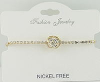 C.Z Crystal adjustable bracelet