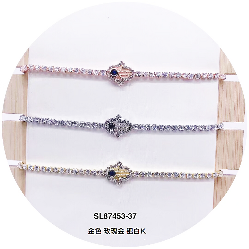 C.Z Crystal Adjustable Bracelet