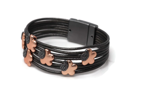 Fashion Leather Bracelet (XSB-209020269) Grey, brown