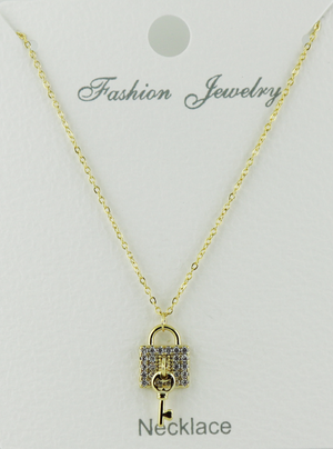 C.Z Crystal Pendant Necklace