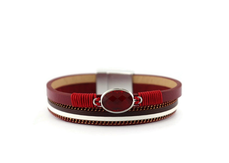 Leather Magnetic Bracelet