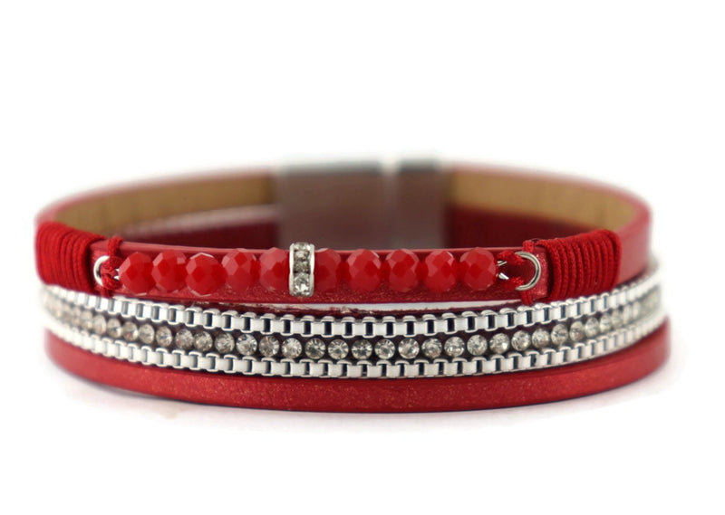 Leather Magnetic Bracelet