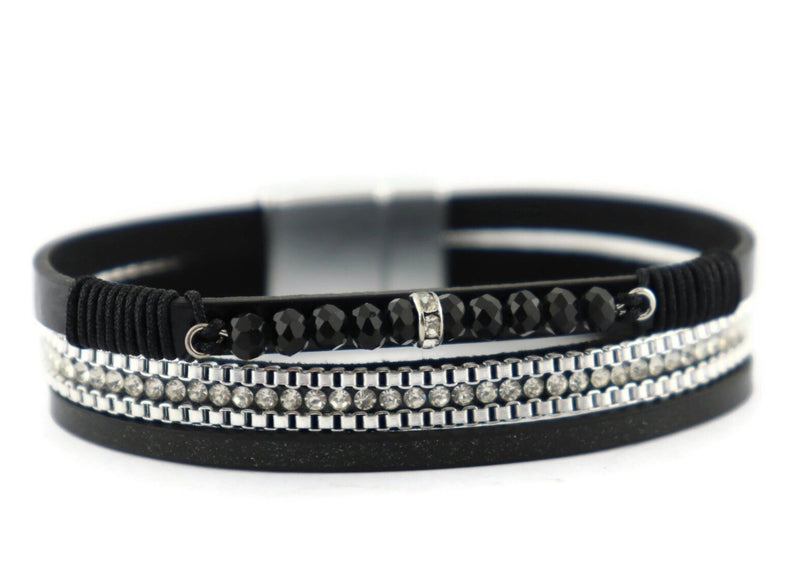 Leather Magnetic Bracelet