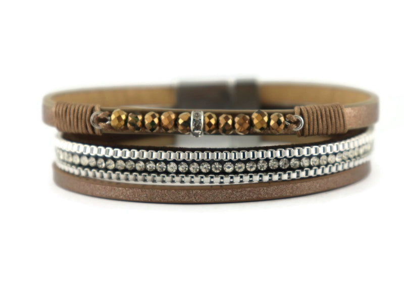 Leather Magnetic Bracelet