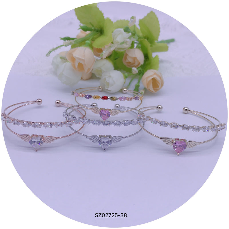 C.Z Crystal cuff bracelet