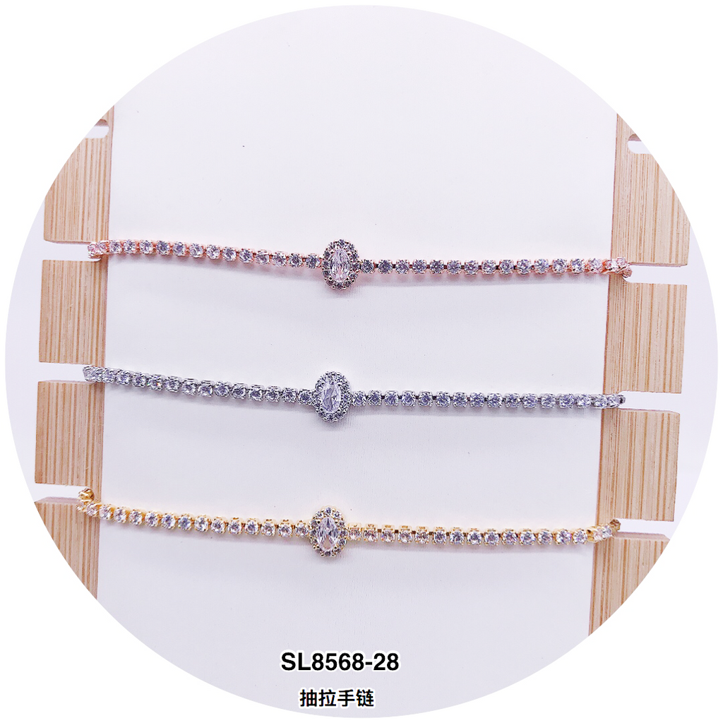 C.Z Crystal Adjustable Bracelet