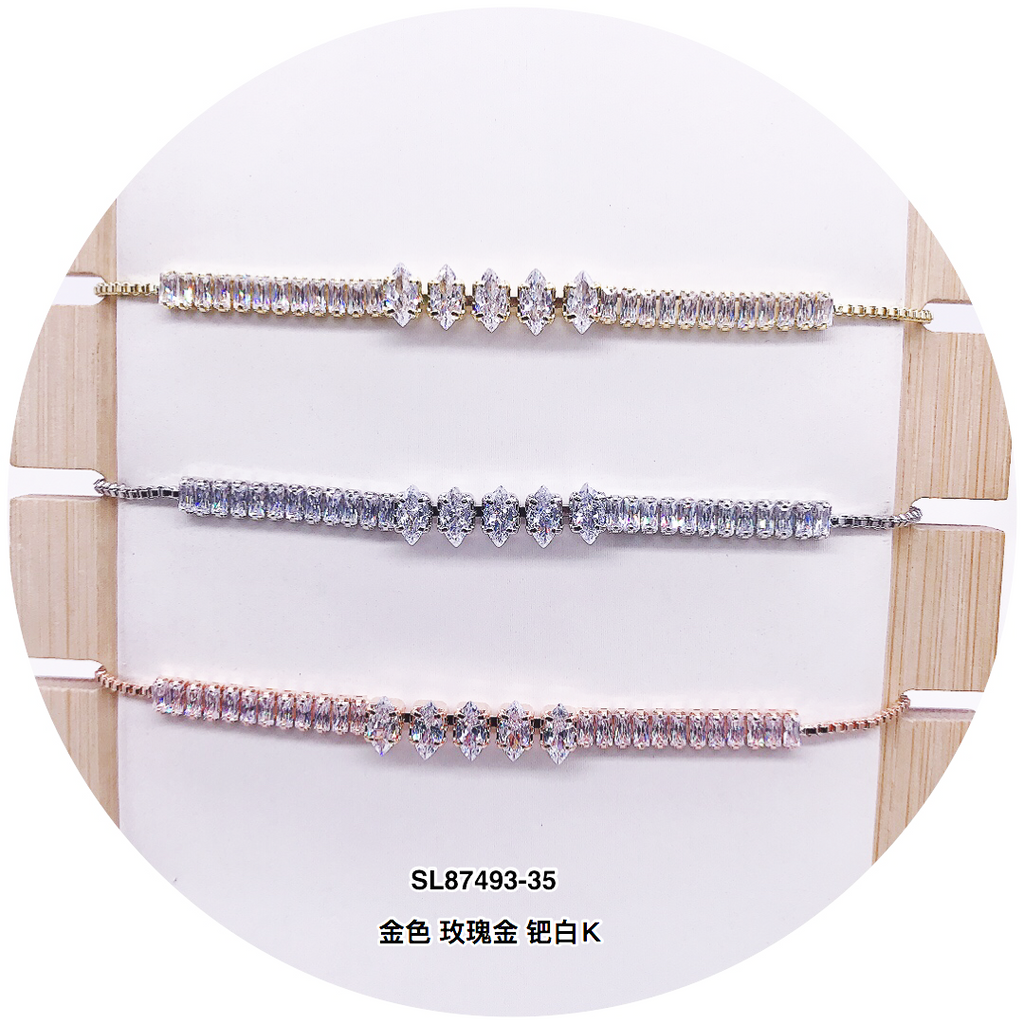 C.Z Crystal Adjustable Bracelet