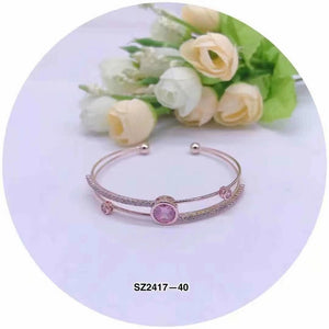 C.Z Crystal Cuff Bracelet